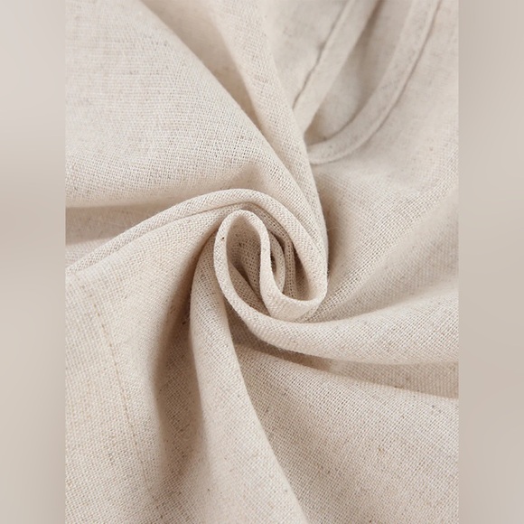 Linen Two Piece Crop Tank Wide Leg Pants Set - Picture 5 of 8